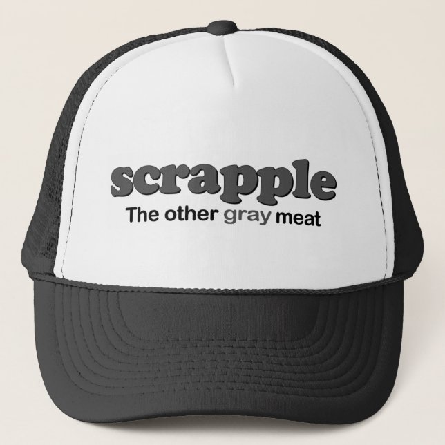 Gorra De Camionero Carne del gris de Scrapple (Anverso)