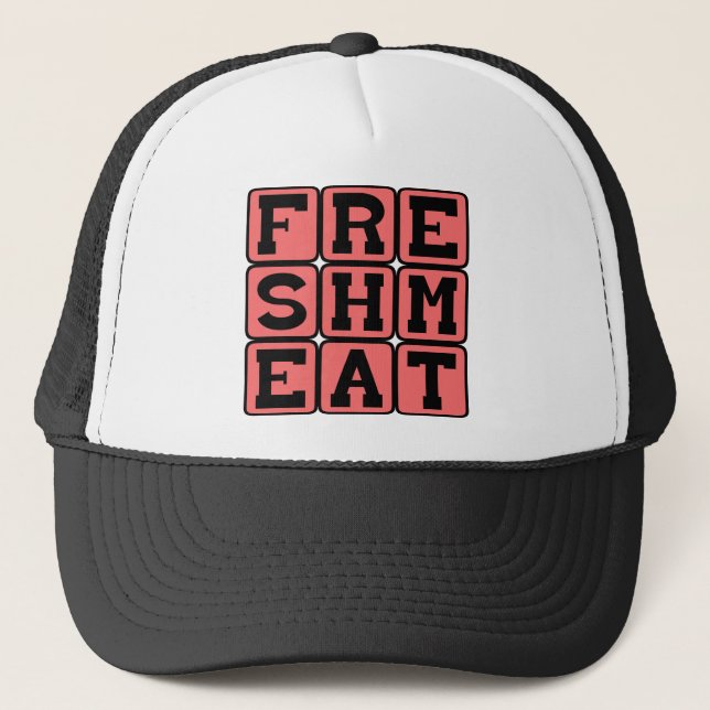 Gorra De Camionero Carne Fresca, Carne Cruda de Vaca (Anverso)
