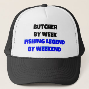 Gorra De Camionero Carnicero por semana Leyenda de pesca por fin de s