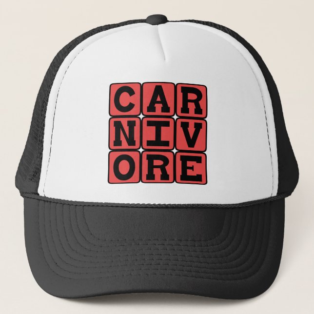 Gorra De Camionero Carnívoro, Carne (Anverso)