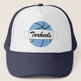 Gorra De Camionero Carolina Personalizado de Baloncesto Azul nombre e
