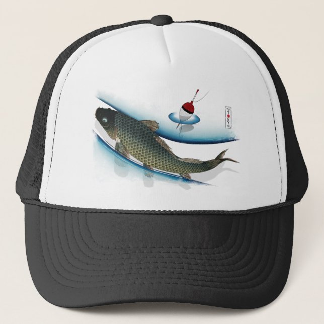 Gorra De Camionero Carpa de la natación (Anverso)