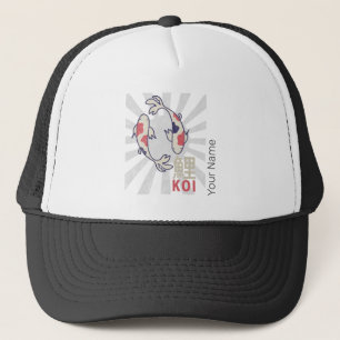Gorra De Camionero Carpa japonesa Koi Vintage Nishikigoi para acuario