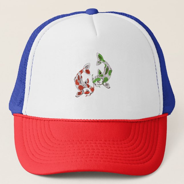 Gorra De Camionero Carpa Koi (Anverso)