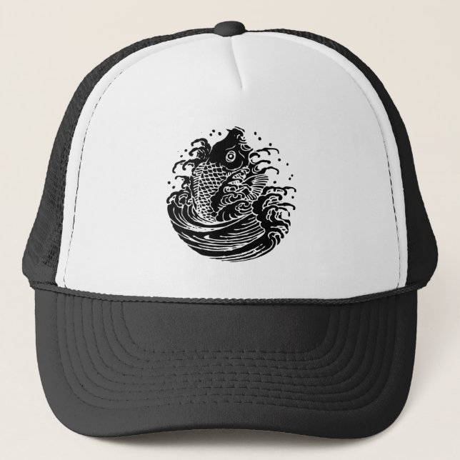 Gorra De Camionero Carpa y agua (Anverso)