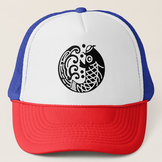 Gorra De Camionero Carpa y oleaje (Anverso)