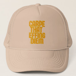 Gorra De Camionero CARPE THAT EFFING DIEM funny latin quote