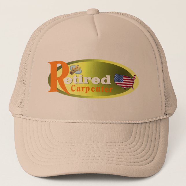 Gorra De Camionero Carpintero jubilado los E.E.U.U. (Anverso)