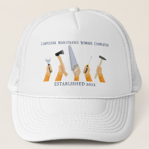Gorra De Camionero Carpintero, Trabajador de mantenimiento, Carpinter