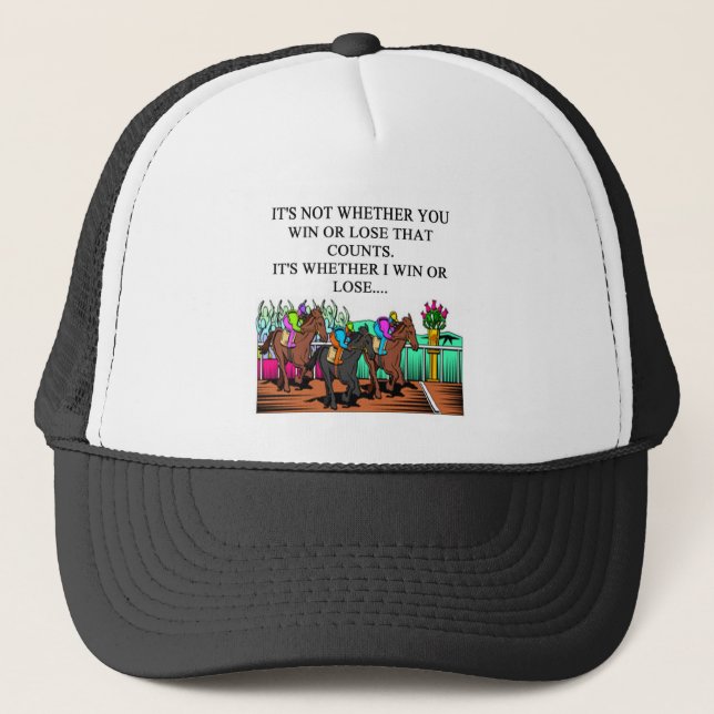 Gorra De Camionero carrera de caballos derby (Anverso)