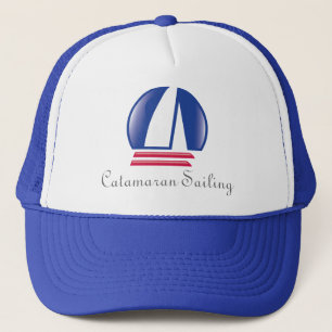 Gorra De Camionero Carreras_azul de navegación en catamarán