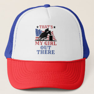 Gorra De Camionero Carreras de barril papá es mi Chica ahí fuera band