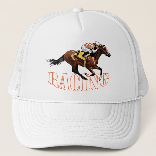 Gorra De Camionero Carreras de caballos (Anverso)