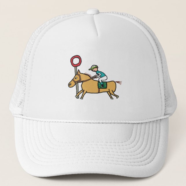 Gorra De Camionero Carreras de caballos (Anverso)