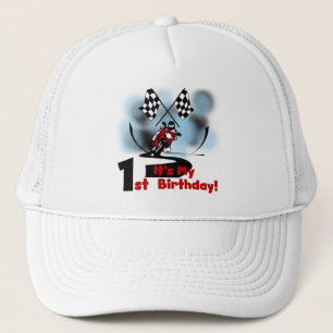 Gorra De Camionero Carreras de motocicletas Primer cumpleaños camiset
