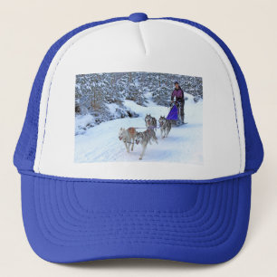 Gorra De Camionero Carreras de perro de trineo