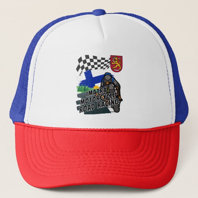 Gorra De Camionero Carreras vial de Imatra en Finlandia (Anverso)