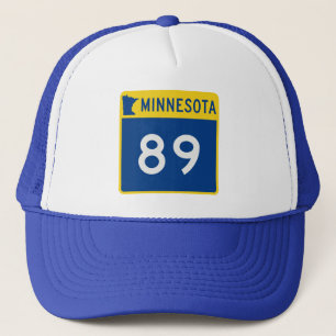 Gorra De Camionero Carretera 89 del tronco de Minnesota