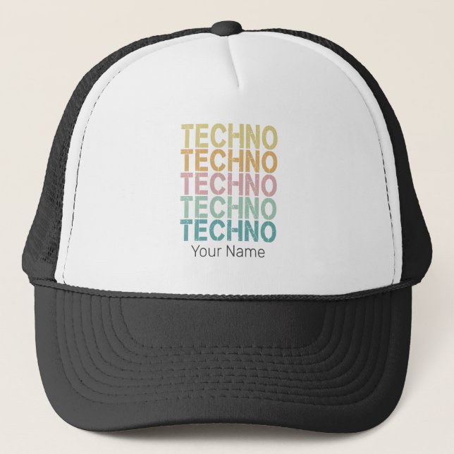 Gorra De Camionero Carretera de la casa de Techno Lettering (Anverso)