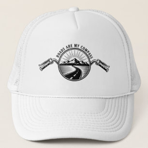 Gorra De Camionero Carretera de montaña en motocicleta