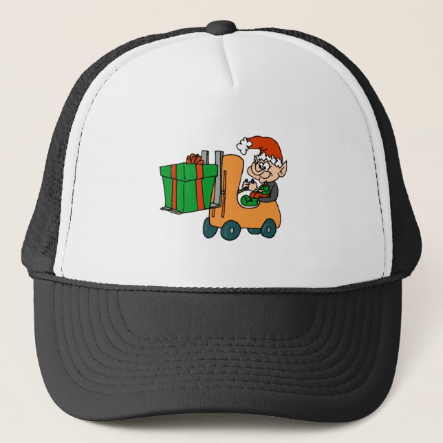 Gorra De Camionero Carretilla elevadora del duende (Anverso)