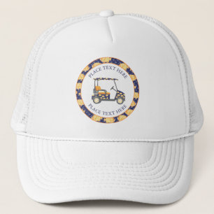 Gorra De Camionero Carro de golf de pez dorado elegante