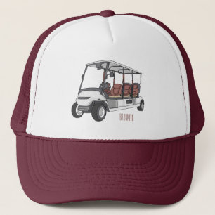 Gorra De Camionero Carro de golf / ilustracion personalizado de coche