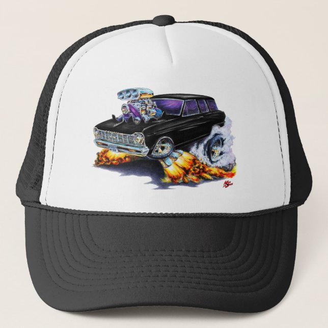 Gorra De Camionero Carro negro 1962-65 de Nova (Anverso)
