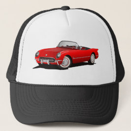 Gorra De Camionero Carro rojo clásico