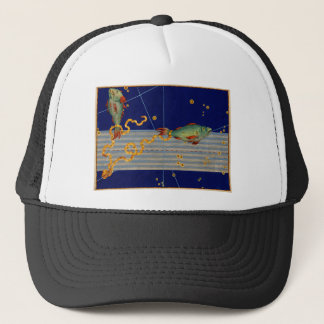Gorra De Camionero Carta de estrella de Piscis del vintage