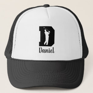 Gorra De Camionero Carta de Monograma D personalizada