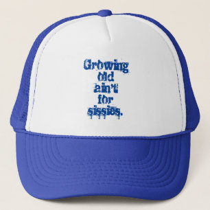 Gorra De Camionero Cartas Azules Envejecer No es para Maricas