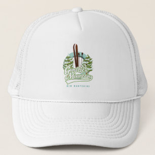 Gorra De Camionero cartel de esquí de Gunstock Mountain New Hampshire