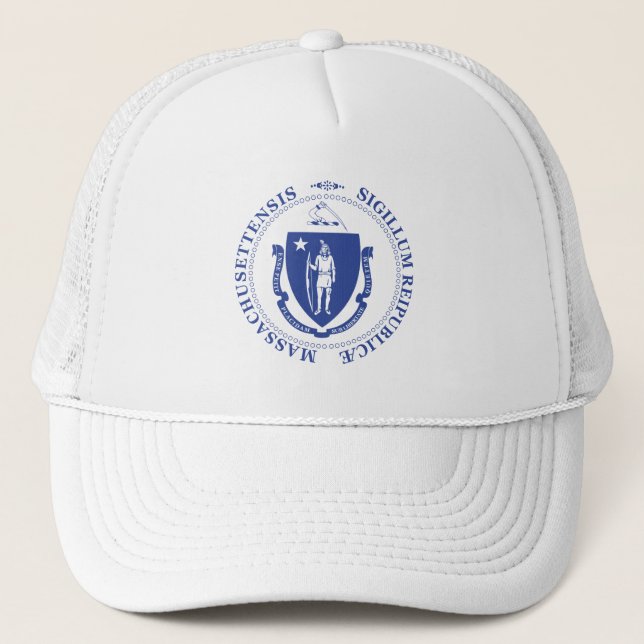 Gorra De Camionero Cartel de Massachusetts (Anverso)
