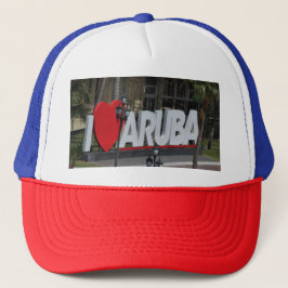 Gorra De Camionero Cartel "I Love Aruba", fotografía,