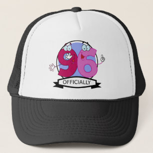 Gorra De Camionero Cartel oficial de cumpleaños 96