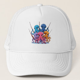 Gorra De Camionero Cartoon Octopus Kids Hat