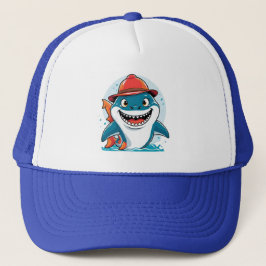 Gorra De Camionero Cartoon Shark Kids Hat
