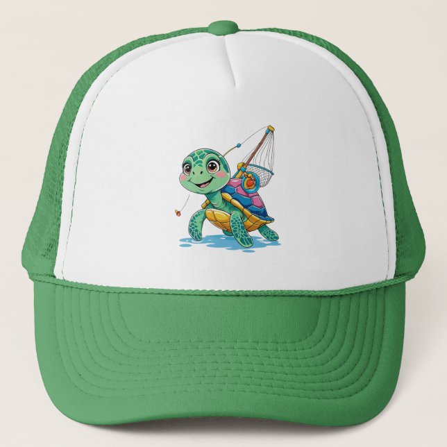 Gorra De Camionero  Cartoon Turtle Kids Hat (Anverso)