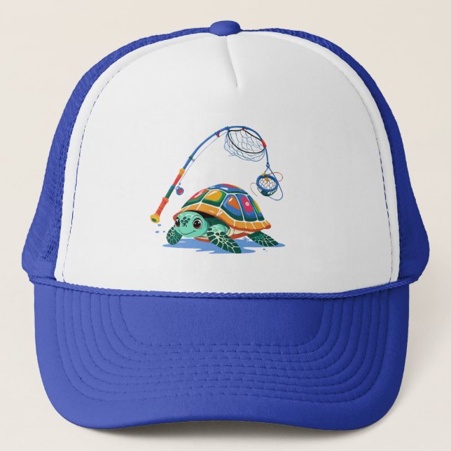 Gorra De Camionero Cartoon Turtle Kids Hat (Anverso)