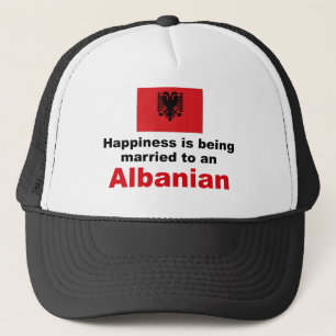 Gorra De Camionero Casado feliz con el albanés