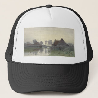 Gorra De Camionero Casas Boer en el agua en la niebla matutina