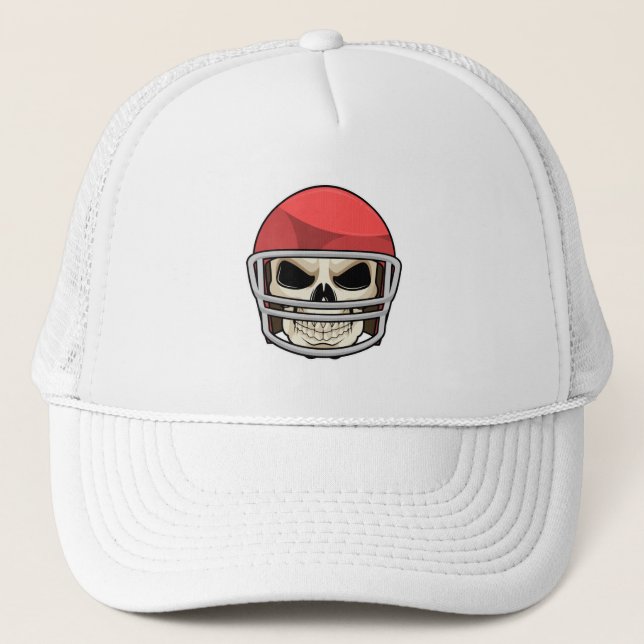 Gorra De Camionero Casco para el fútbol de Skull (Anverso)