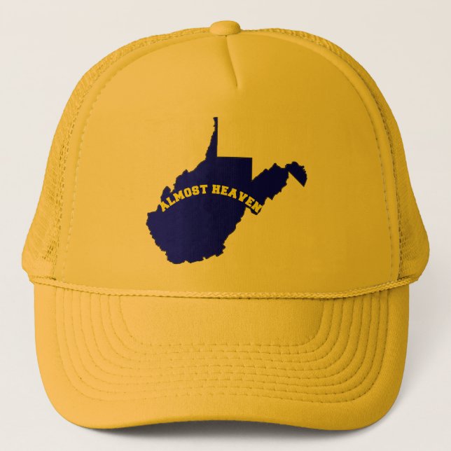 GORRA DE CAMIONERO CASI CIELO VIRGINIA OCCIDENTAL (Anverso)
