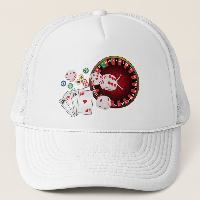 Gorra De Camionero casino, póquer, artículo para adultos (Anverso)