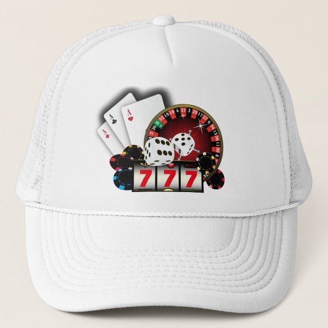 Gorra De Camionero casino, póquer, artículo para adultos (Anverso)