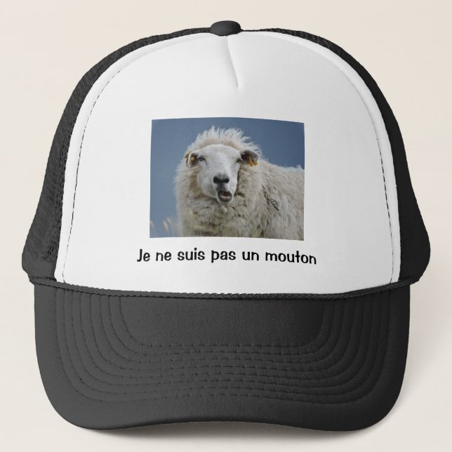 Gorra De Camionero Casquette "Je ne suis pas un mouton" (Anverso)