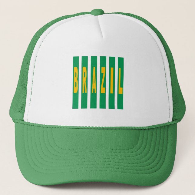 Gorra De Camionero Casquette Trucker blanc vert  DESIGN  BRAZIL (Anverso)