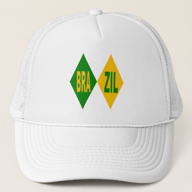 Gorra De Camionero Casquette Trucker blanche  BRAZIL (Anverso)