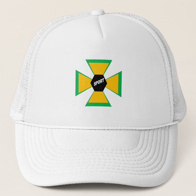Gorra De Camionero Casquette Trucker blanche  BRAZIL  SPORT (Anverso)